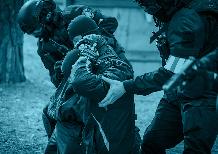 Image © Interpol Interpol making arrests against members of organised crime